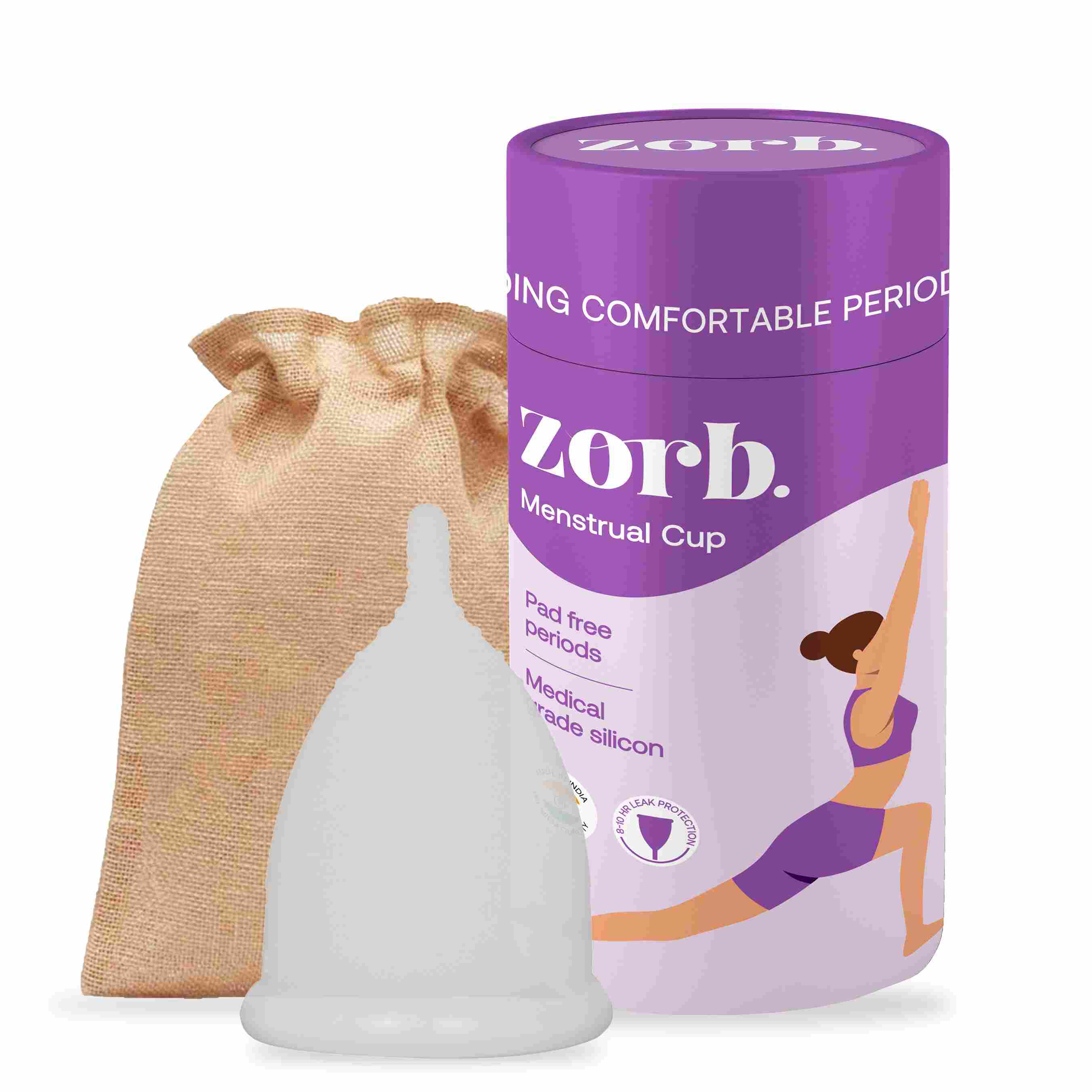 Zorb. Mentrual Cup for Women - White