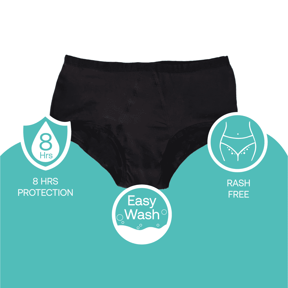 Zorb. Reusable Period Panty (Black)