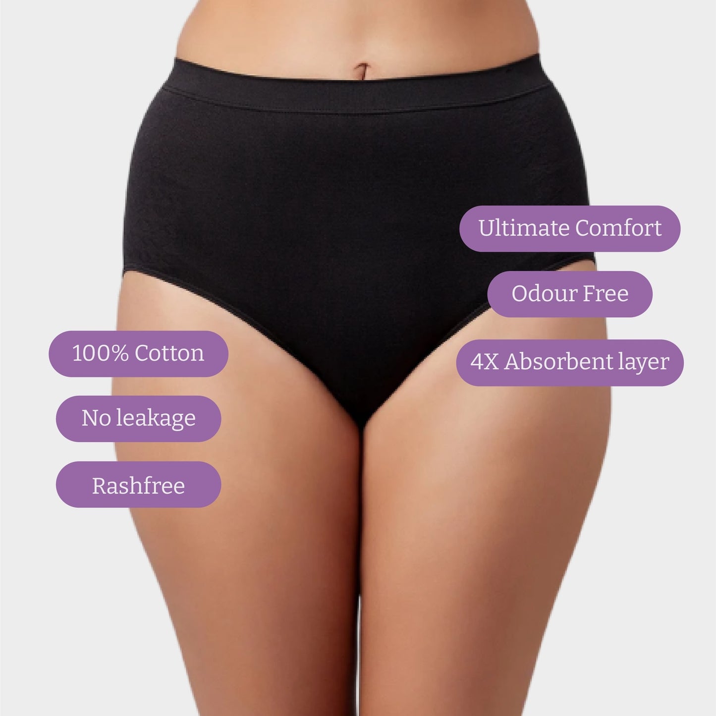 Zorb. Reusable Period Panty (Black)