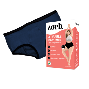 Zorb. Reusable Period Panty (Navy Blue) - Zorb.