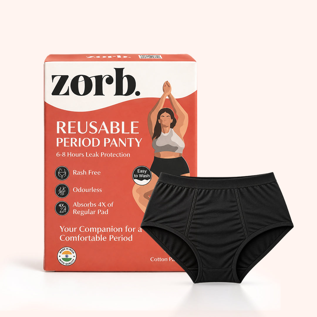 Zorb. Reusable Period Panty (Black)