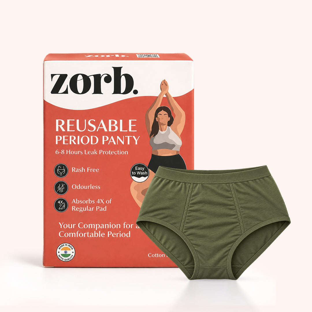 Zorb. Reusable Period Panty (Military Green)