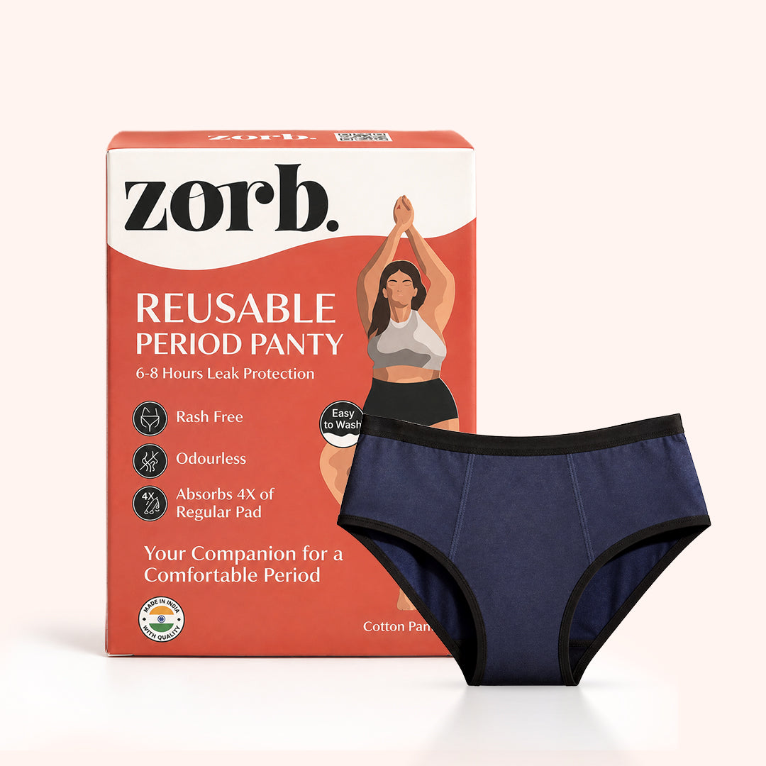 Zorb. Reusable Period Panty (Navy)
