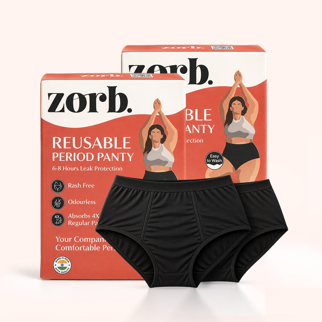 Zorb. Reusable Period Panty (Black)