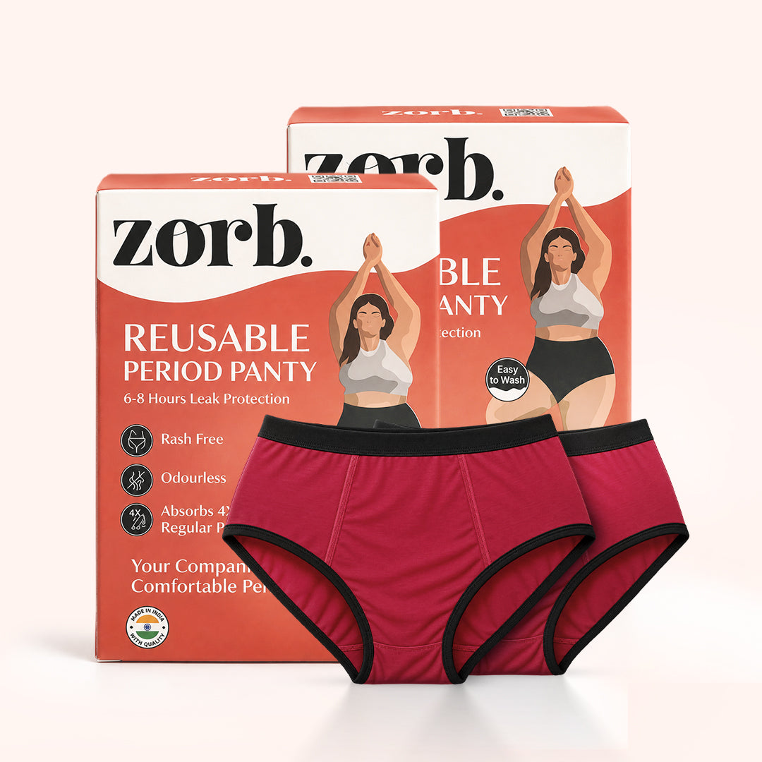 Zorb. Reusable Period Panty (Maroon)