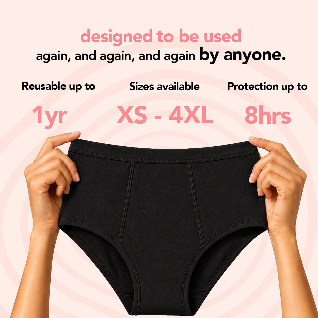 Zorb. Reusable Period Panty (Black)
