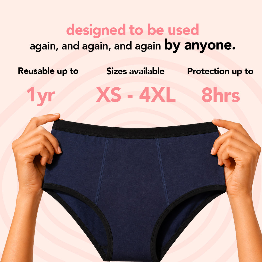 Zorb. Reusable Period Panty (Navy)