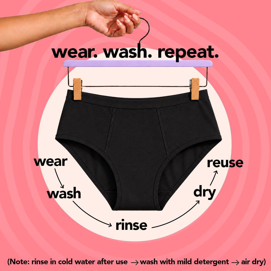 Zorb. Reusable Period Panty (Black)