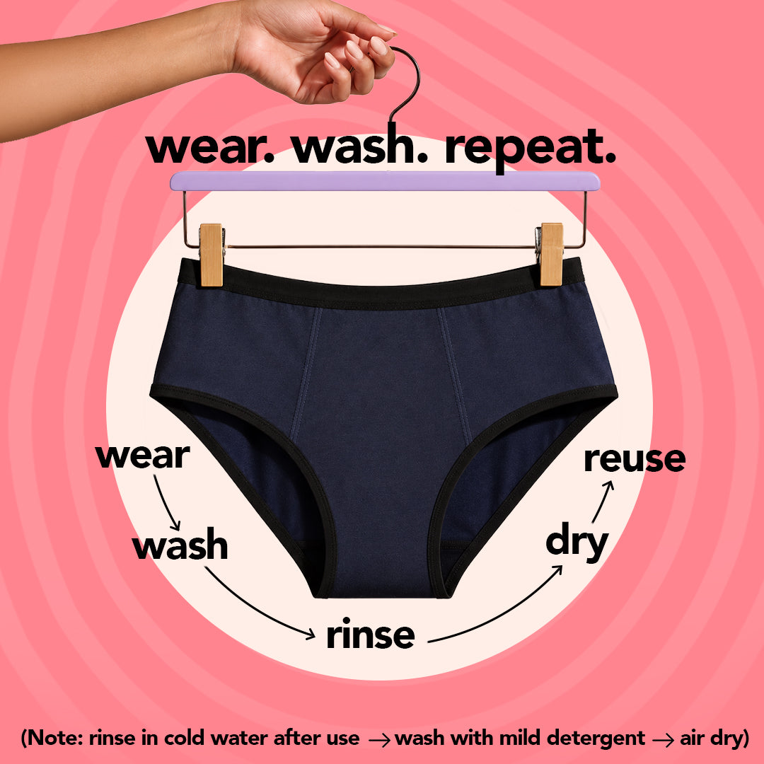 Zorb. Reusable Period Panty (Navy)