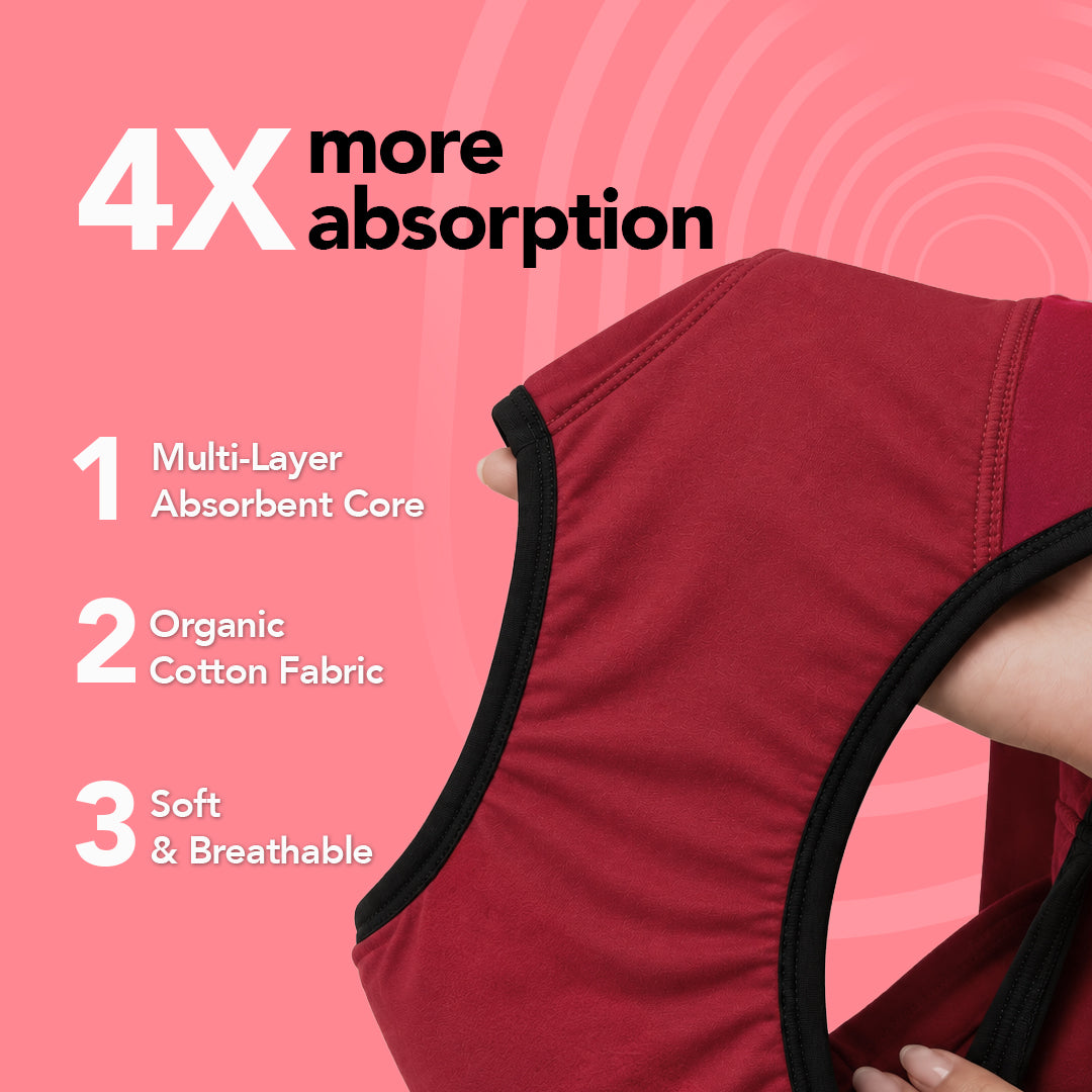 Zorb. Reusable Period Panty (Maroon)