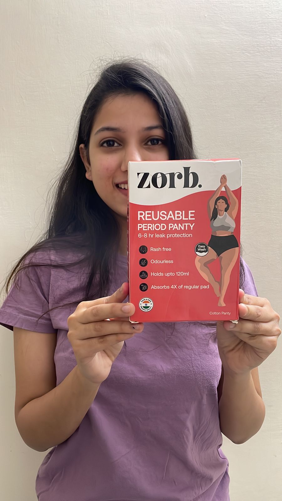 Zorb. Reusable Period Panty for Women, Comfortable Period Panties for  Women Leak Proof, Suitable for Heavy Flow, Absorbs 4X of Sanitary Pad